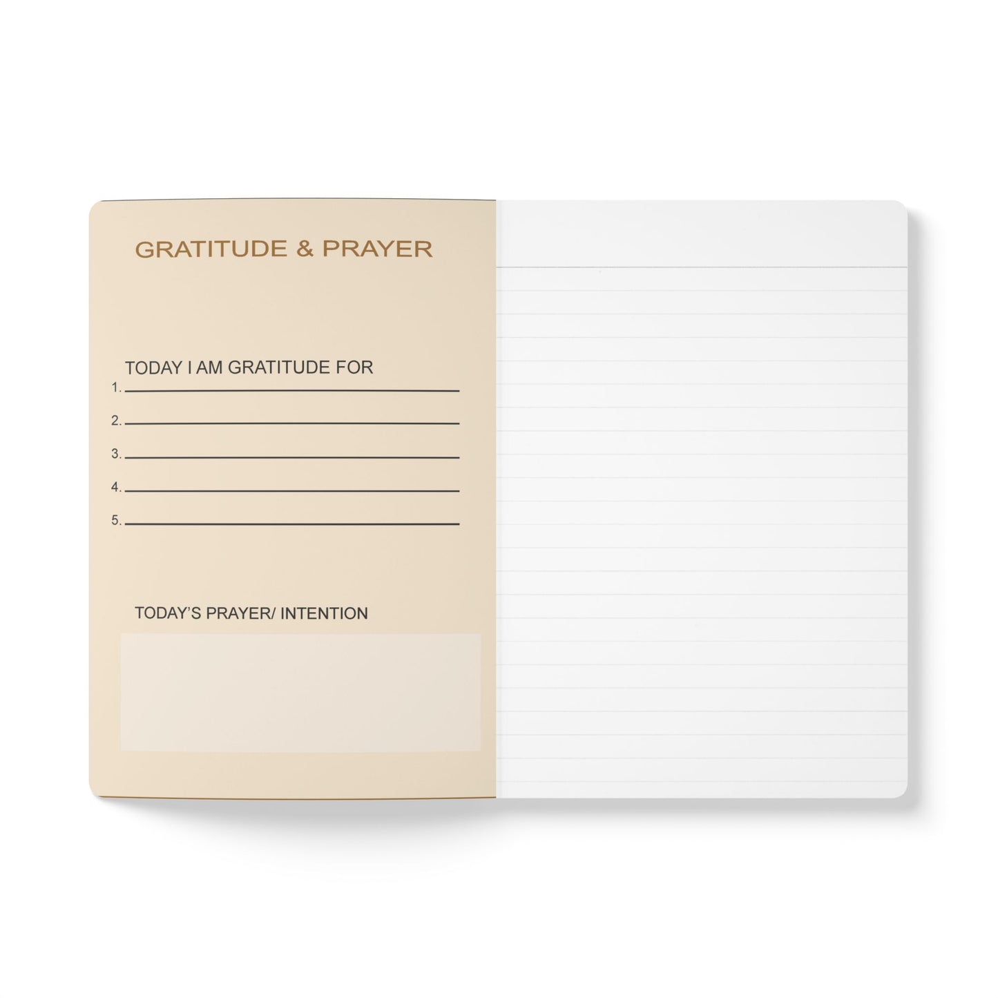 LUXGONSNI Softcover Journal — Cream Navy Gold Luxury Notebook with Inside Prints