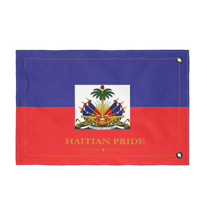 🇭🇹 Haitian Pride Flag | Double-Sided Premium Banner — Indoor & Outdoor