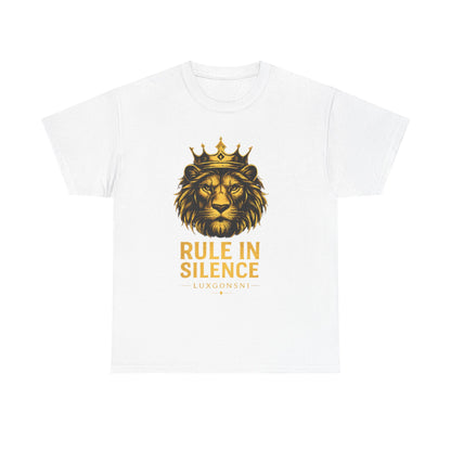 Rule In Silence Lion T-Shirt | Luxury Streetwear Tee | LUXGONSNI