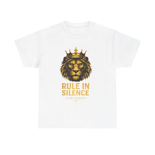 Rule In Silence Lion T-Shirt | Luxury Streetwear Tee | LUXGONSNI