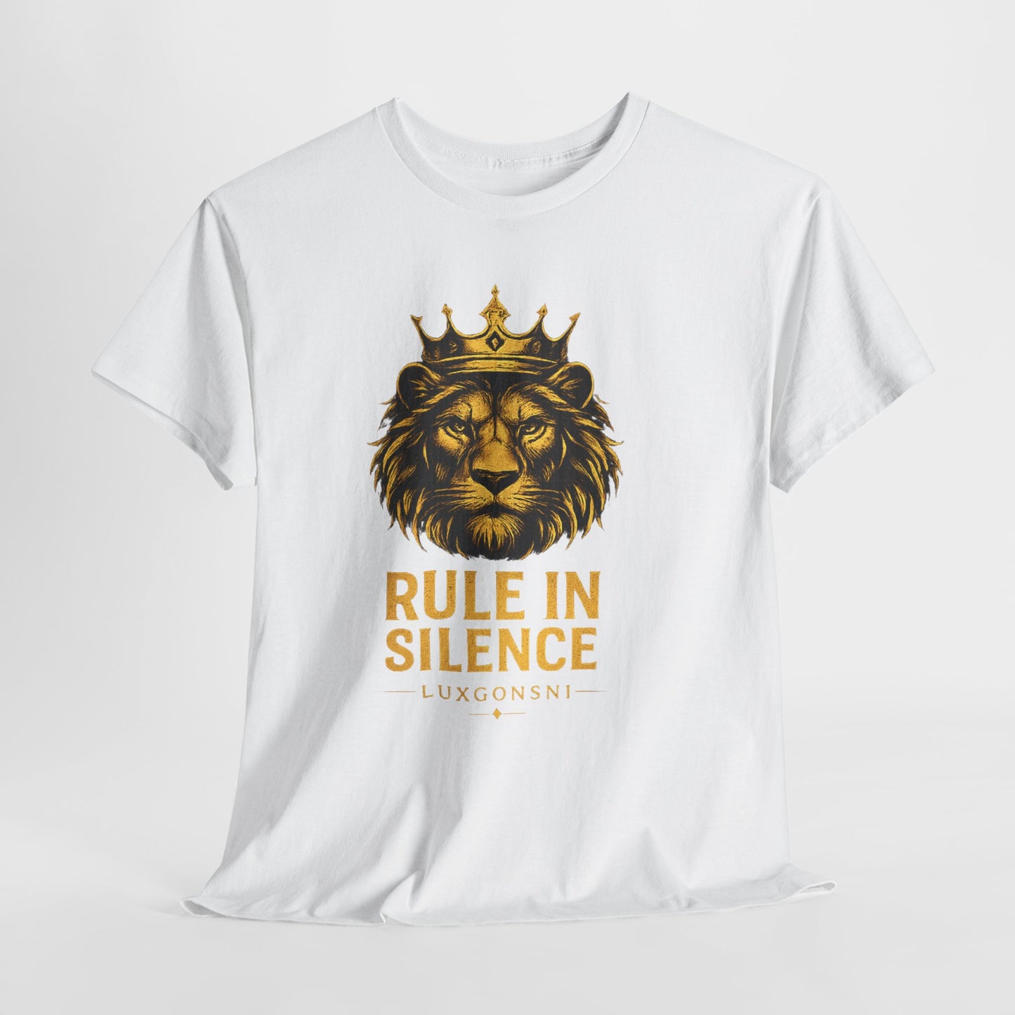 Rule In Silence Lion T-Shirt | Luxury Streetwear Tee | LUXGONSNI
