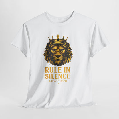 Rule In Silence Lion T-Shirt | Luxury Streetwear Tee | LUXGONSNI