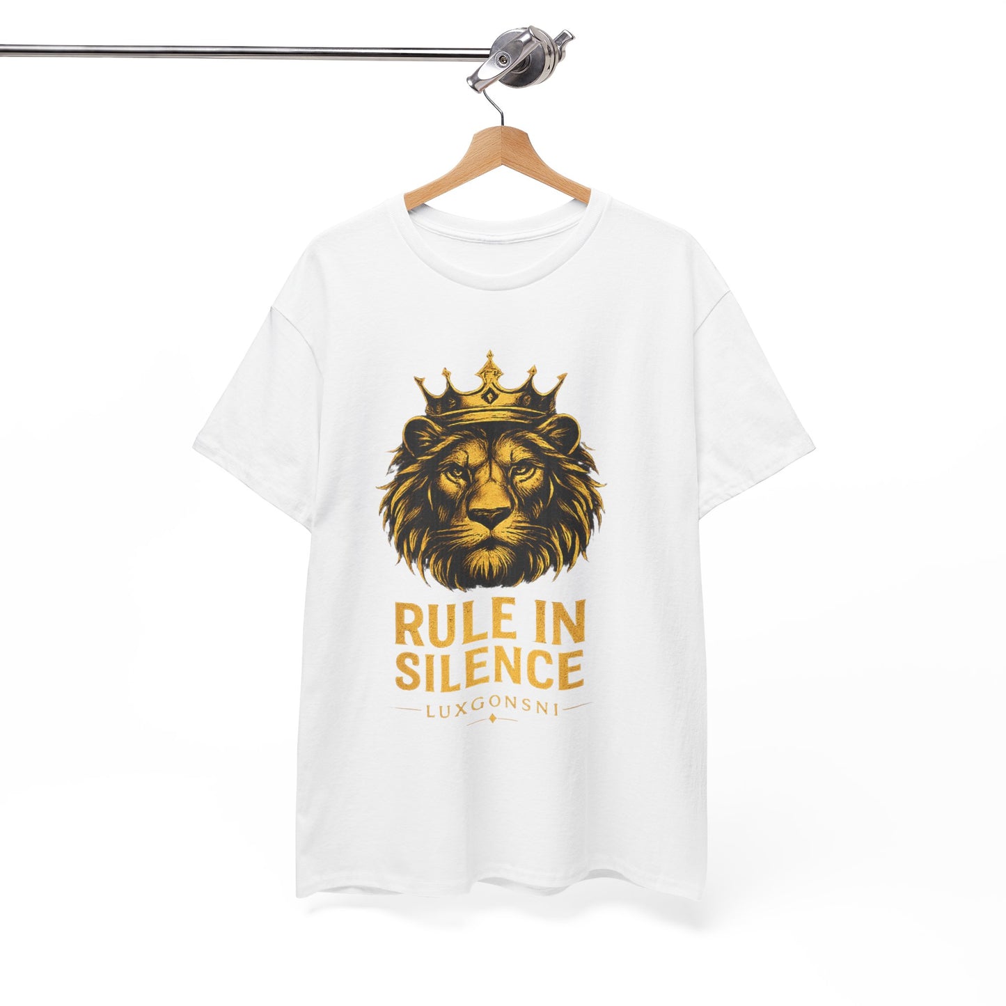 Rule In Silence Lion T-Shirt | Luxury Streetwear Tee | LUXGONSNI
