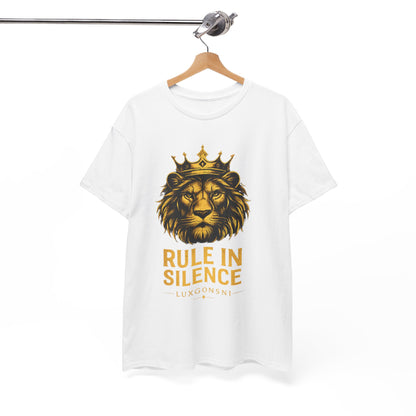 Rule In Silence Lion T-Shirt | Luxury Streetwear Tee | LUXGONSNI