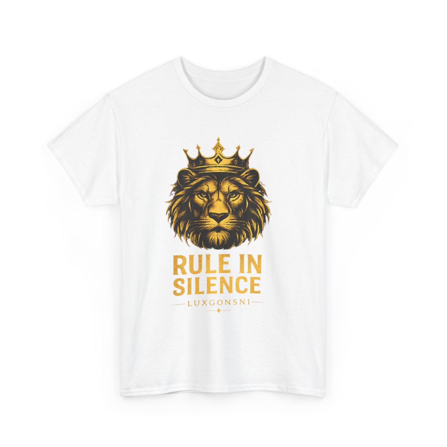 Rule In Silence Lion T-Shirt | Luxury Streetwear Tee | LUXGONSNI