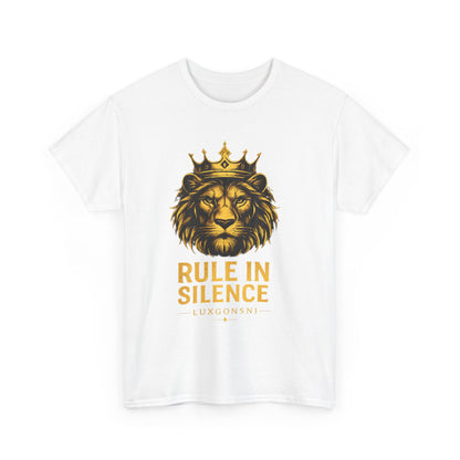 Rule In Silence Lion T-Shirt | Luxury Streetwear Tee | LUXGONSNI