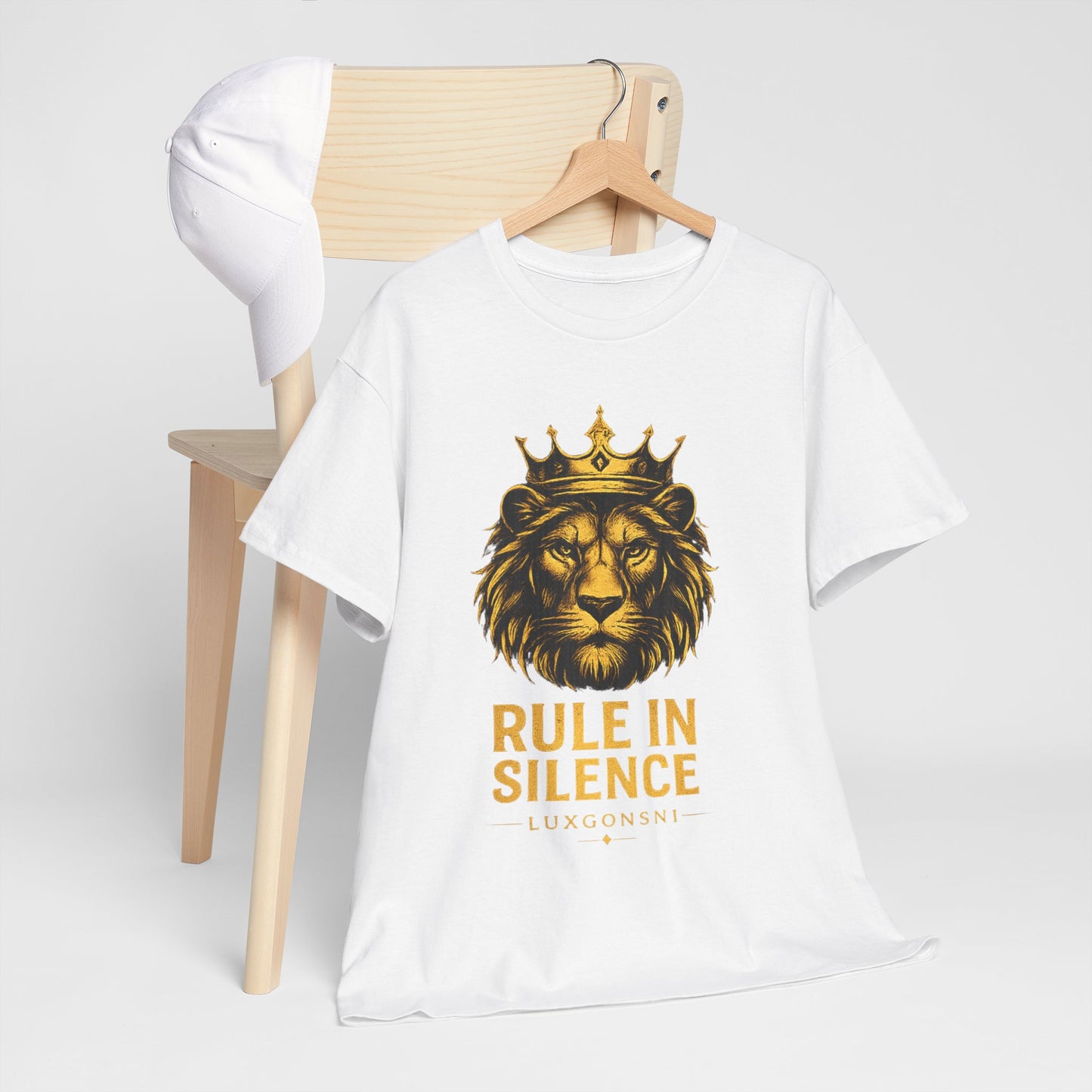 Rule In Silence Lion T-Shirt | Luxury Streetwear Tee | LUXGONSNI