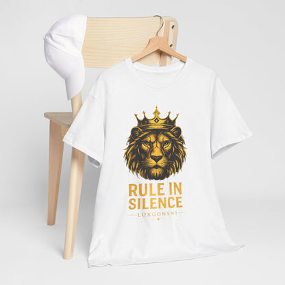 Rule In Silence Lion T-Shirt | Luxury Streetwear Tee | LUXGONSNI