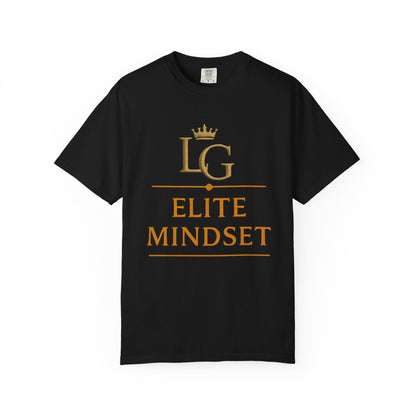 LG Elite Mindset Tee - Luxury Streetwear T-Shirt, Minimalist Black Gold Tee, Premium Fashion Shirt, LUXGONSNI Clothing