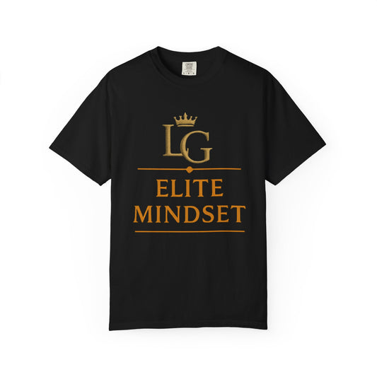 LG Elite Mindset Tee - Luxury Streetwear T-Shirt, Minimalist Black Gold Tee, Premium Fashion Shirt, LUXGONSNI Clothing