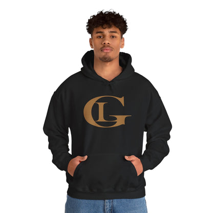 LUXGONSNI LG Monogram Hoodie — Black Gold Luxury Streetwear, Built Different
