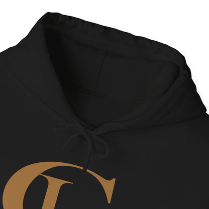 LUXGONSNI LG Monogram Hoodie — Black Gold Luxury Streetwear, Built Different