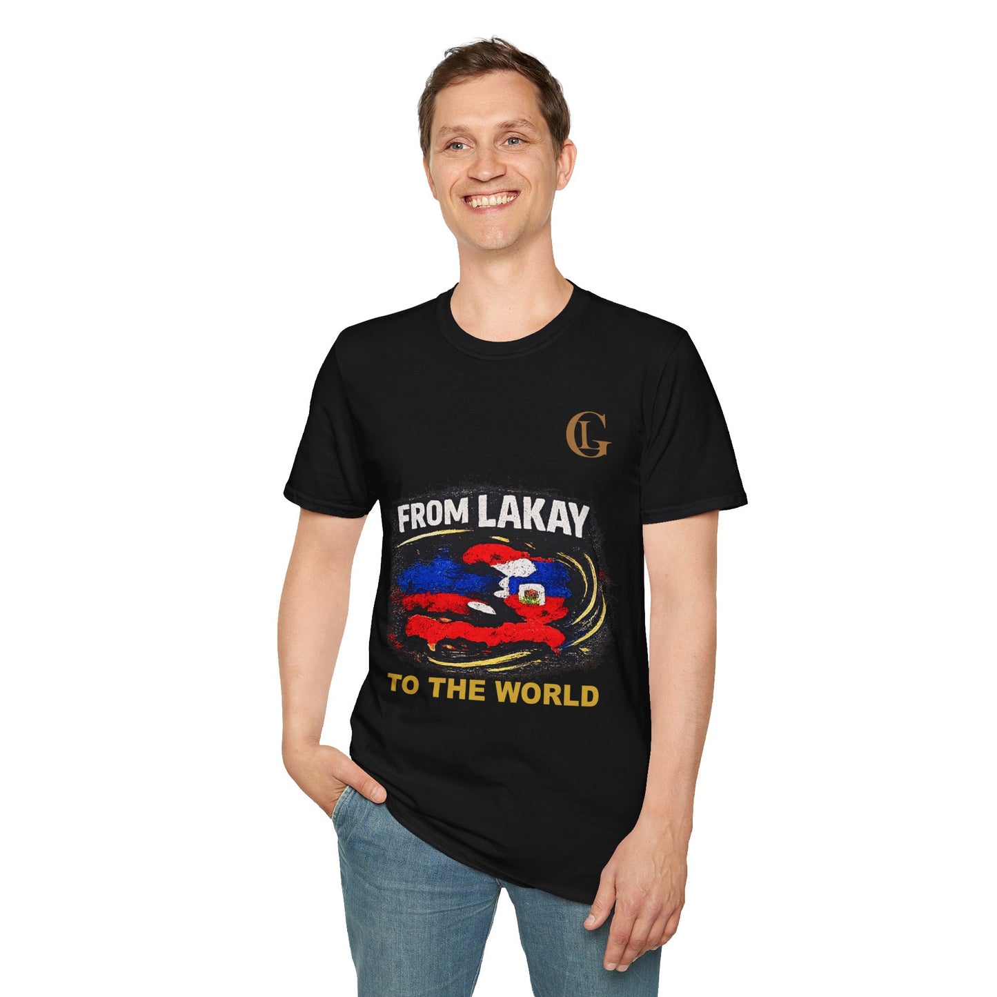 From Lakay To The World Haiti Pride T-Shirt | LUXGONSNI Haiti Edition