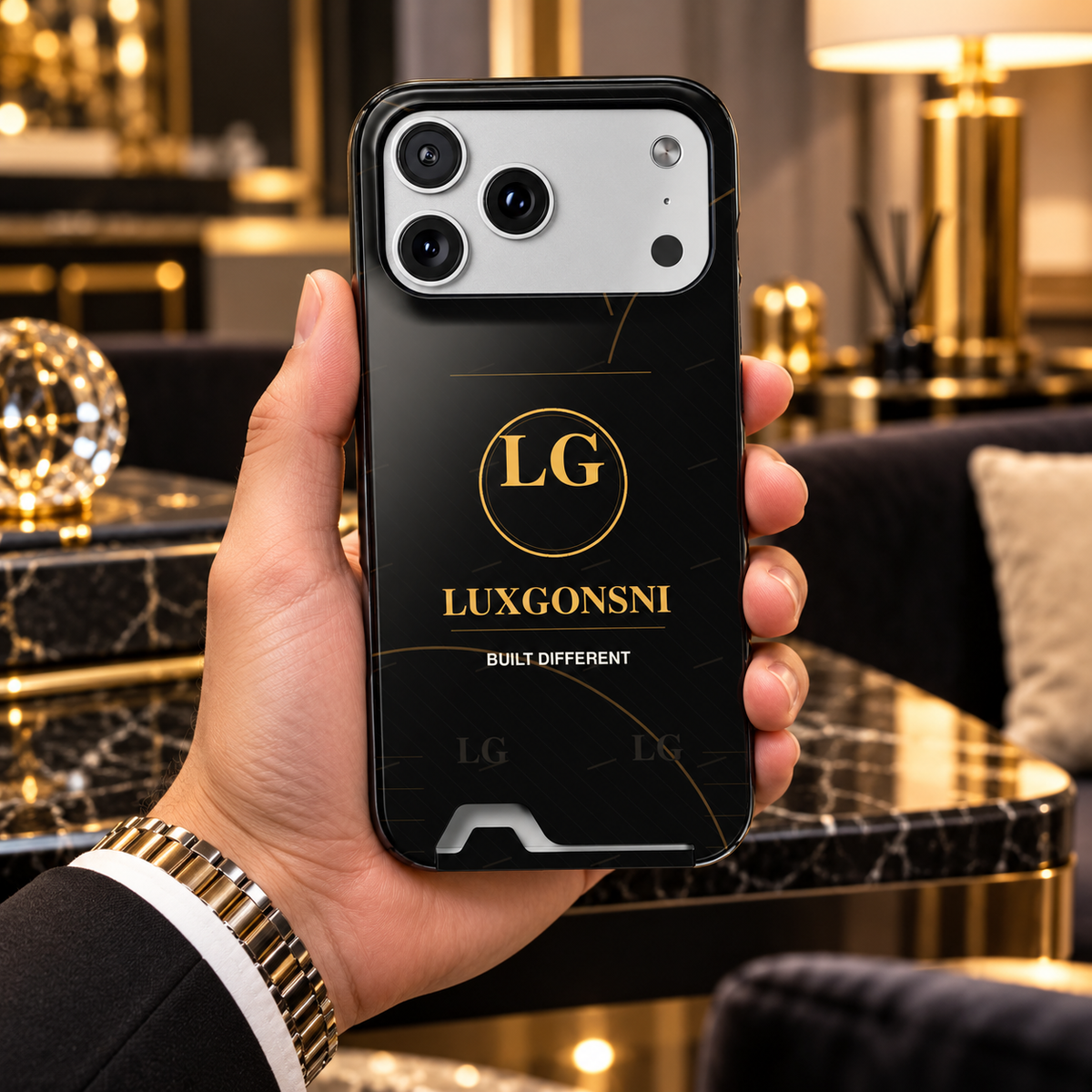 LUXGONSNI Card Holder Case for iPhone 18 Pro Max