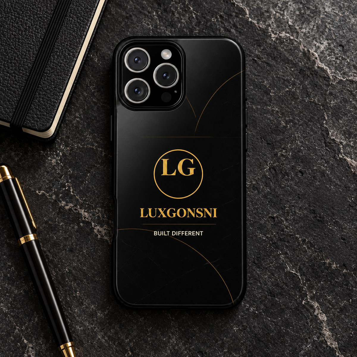 LUXGONSNI Card Holder Case for iPhone 16 Pro Max