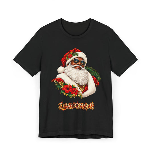 Tropical Santa Unisex Christmas T-Shirt | LUXGONSNI