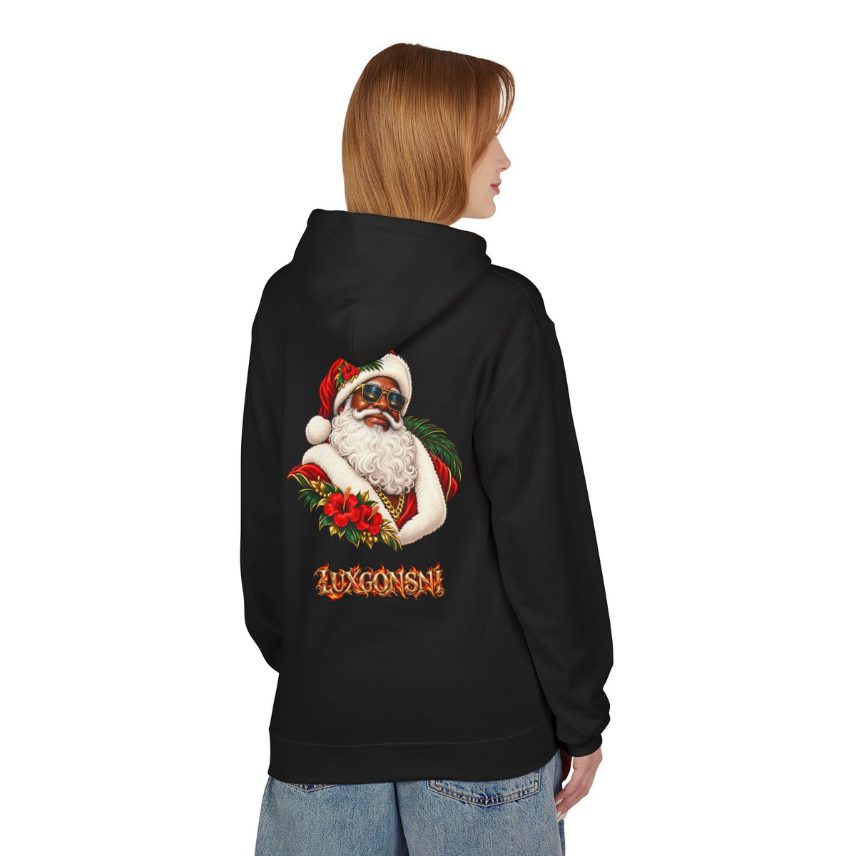 Tropical Santa Unisex Softstyle Fleece Hoodie | LUXGONSNI