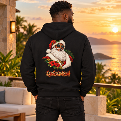 Tropical Santa Unisex Softstyle Fleece Hoodie | LUXGONSNI