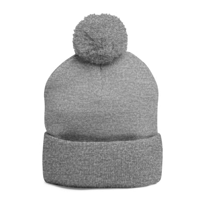 GONSAIive Signature Pom-Pom Knit Cap (Gold Embroidery)
