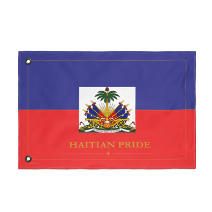 🇭🇹 Haitian Pride Flag | Double-Sided Premium Banner — Indoor & Outdoor