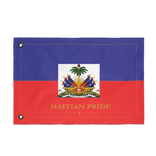 🇭🇹 Haitian Pride Flag | Double-Sided Premium Banner — Indoor & Outdoor
