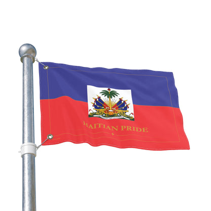 🇭🇹 Haitian Pride Flag | Double-Sided Premium Banner — Indoor & Outdoor