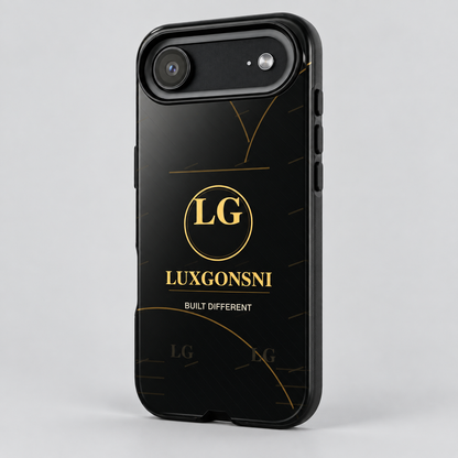 LUXGONSNI LG Signature Tough Phone Case | Black & Gold