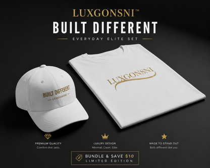 LUXGONSNI™ Everyday Elite Set — (Cap + Signature Tee)